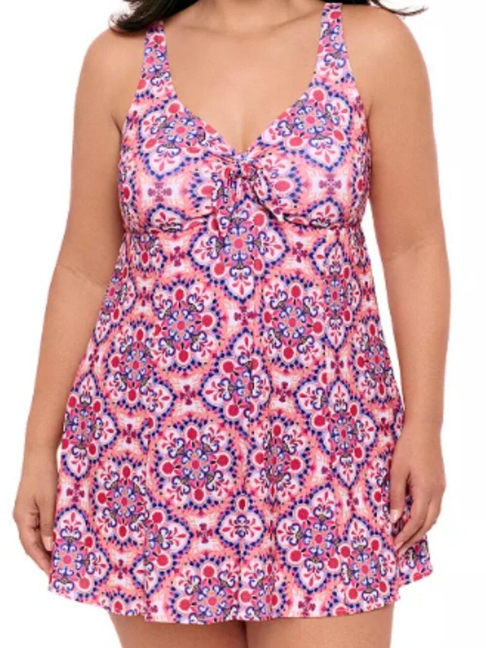 Bal Harbour Bow Front Swimdress - Tile Trouble - NWT